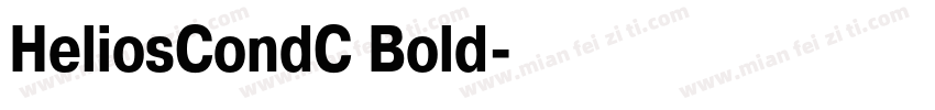 HeliosCondC Bold字体转换